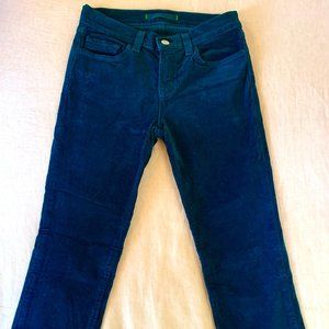 J Brand Jeans Skinny Corduroy In Riviera Blue Size 26